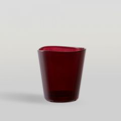 แก้วน้ำ Water glass CENTIQUE DOUBLE ROCK RUBY RED 345 ml จากโอเชียนกลาส Ocean glass แก้วดีไซน์สวย