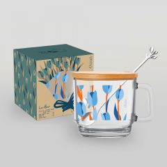 แก้วกาแฟ COFFEE MUG PLAYFUL BLUE TULIP 485 ML