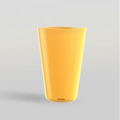 แก้วน้ำ Water glass BRIO Yellow Mustard Hi Ball 370 ml จากพอช POSHcreativeliving แก้วน้ำดีไซน์สวย