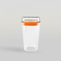 แก้วน้ำสองชั้น GROOVE - Mandarin Double wall  Personal Tumbler 360 ml