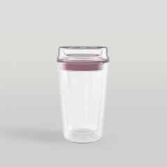 แก้วน้ำสองชั้น GROOVE - Plum Double wall  Personal Tumbler 360 ml