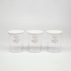 ขวดโหลสูญญากาศทรงกลม ขนาดเล็ก 3ชิ้น/ชุด