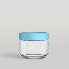 ขวดโหล Storage jar STAX JAR 325 ml (BLUE)  จากโอเชียนกลาส Ocean glass ขวดโหลดีไซน์สวย