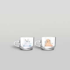 ชุดแก้วชา HAPPY PAWS - DOGGY&KITTY