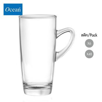 แก้วกาแฟ Glass coffee cup KENYA SLIM MUG 320 ml จากโอเชียนกลาส Ocean glass  แก้วกาแฟดีไซน์สวย