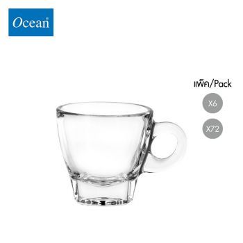 แก้วกาแฟ Glass coffee cup CAFFE ESPRESSO CUP 70 ml จากโอเชียนกลาส Ocean glass  แก้วกาแฟดีไซน์สวย