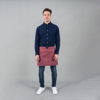 ผ้ากันเปื้อนตัวสั้น รุ่น 12C Cross Back (Rose pink)