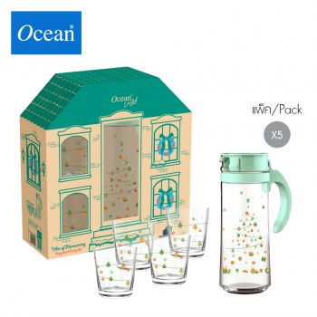 เซตของขวัญ เหยือกและแก้วน้ำ Gingerbread Family Set