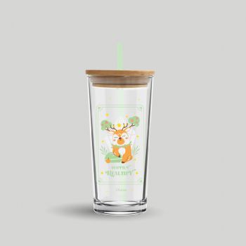 แก้วน้ำ Deer Destiny Personal Glass 570 ml - Green