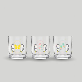 ชุดแก้วน้ำ Penguin Passion Drinking Set 285 ml - Pink